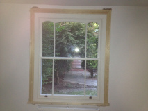 Finished Double Glazed Sash Windows With Curved Head